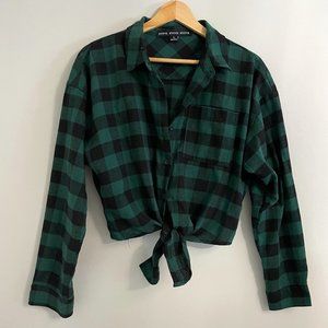 Green & Black Plaid Flannel